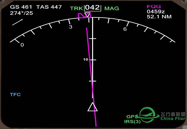 PMDG744 在 P3D v2.5 下不能压着预定航迹走。-1272 