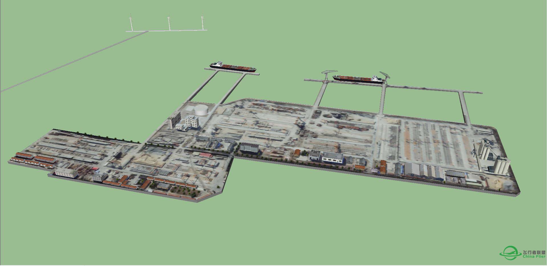 长兴岛地景的横沙岛海鸿村码头3D建模完成-9453 