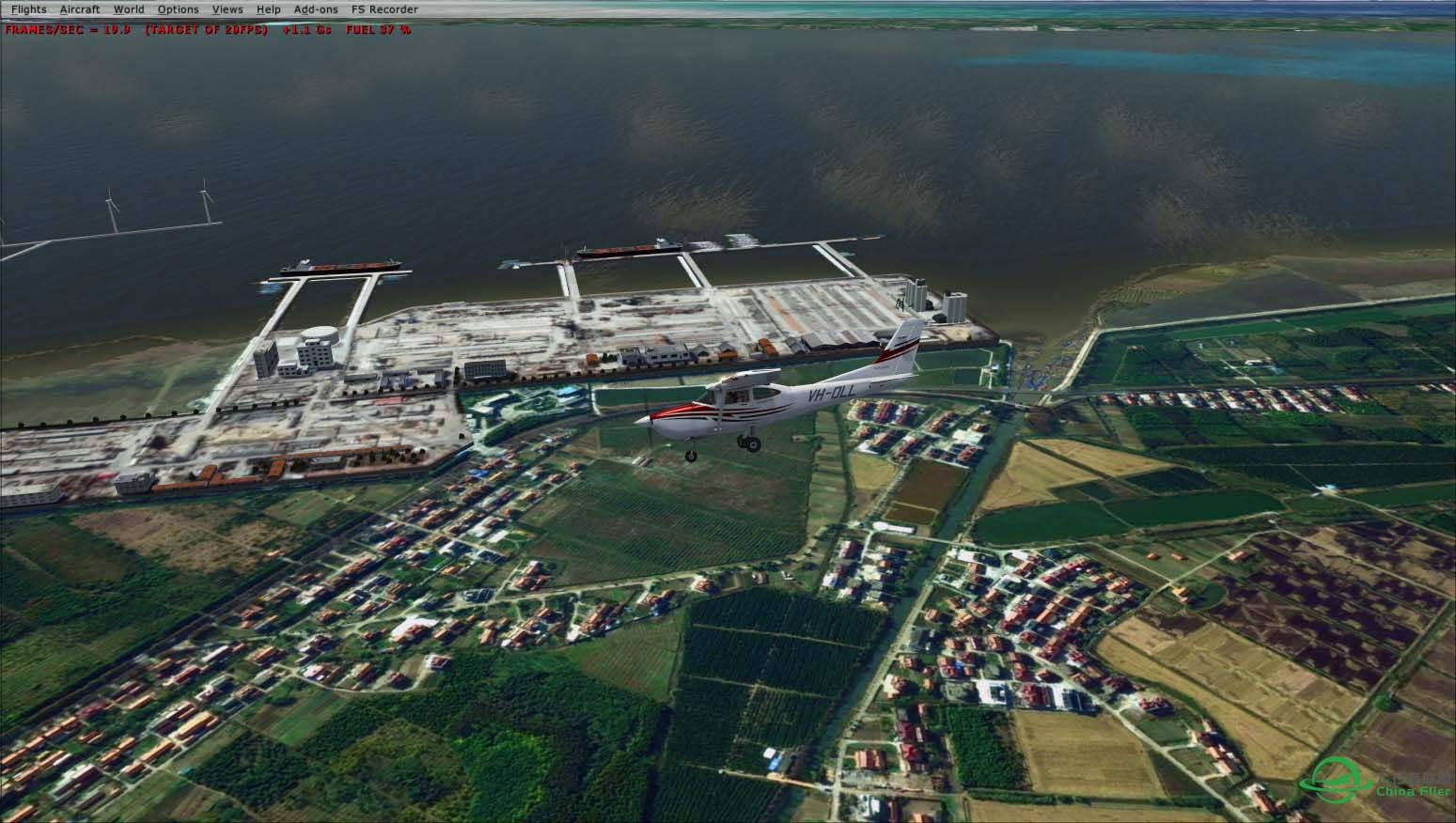 长兴岛地景的横沙岛海鸿村码头3D建模完成-1743 