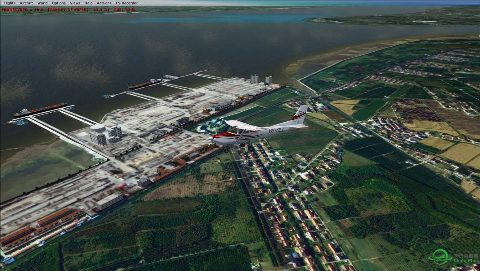 长兴岛地景的横沙岛海鸿村码头3D建模完成-4185 