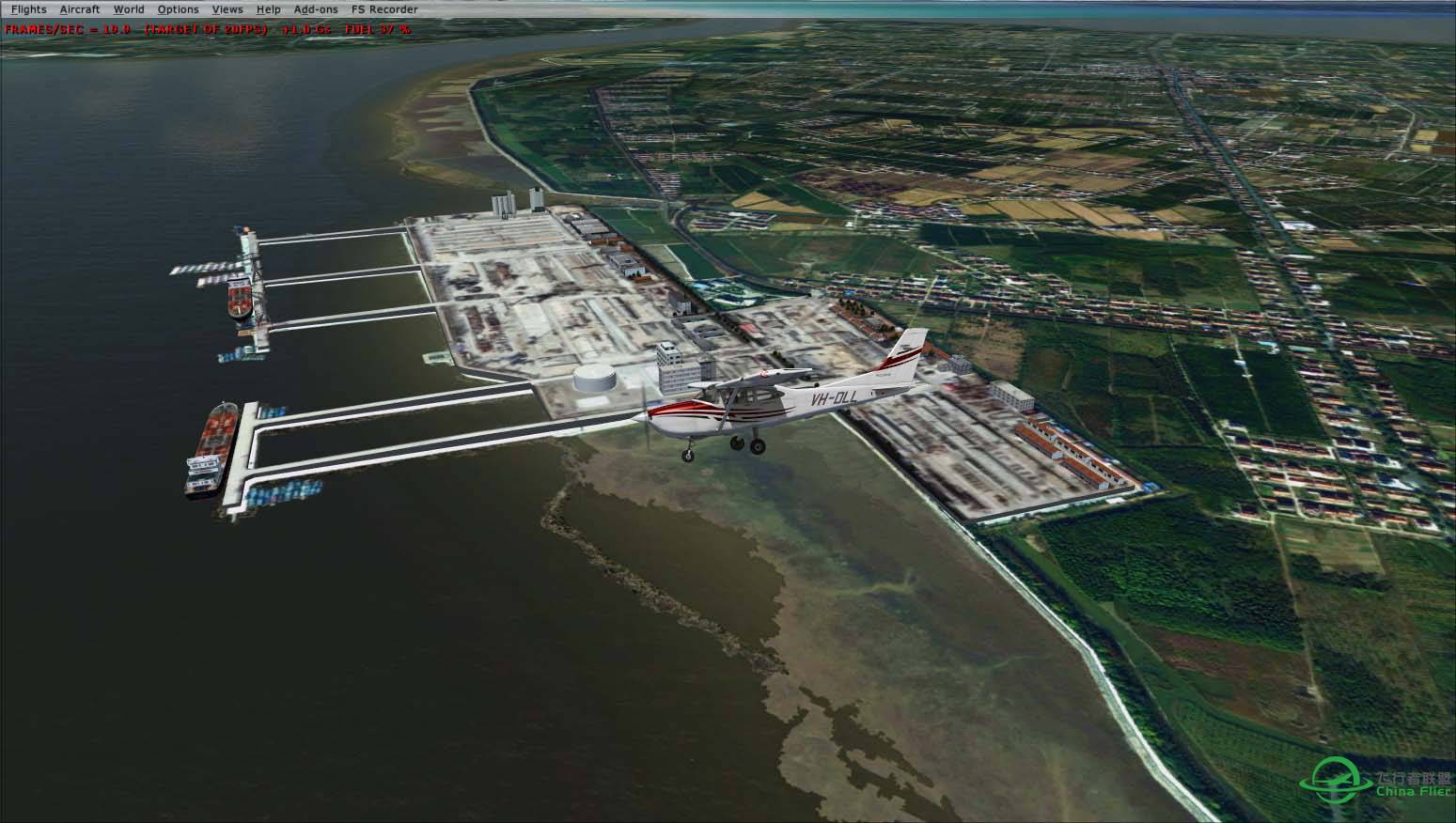 长兴岛地景的横沙岛海鸿村码头3D建模完成-490 