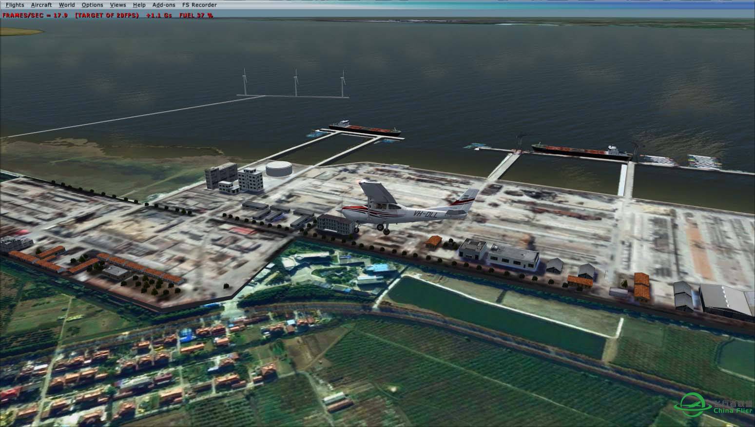 长兴岛地景的横沙岛海鸿村码头3D建模完成-9417 