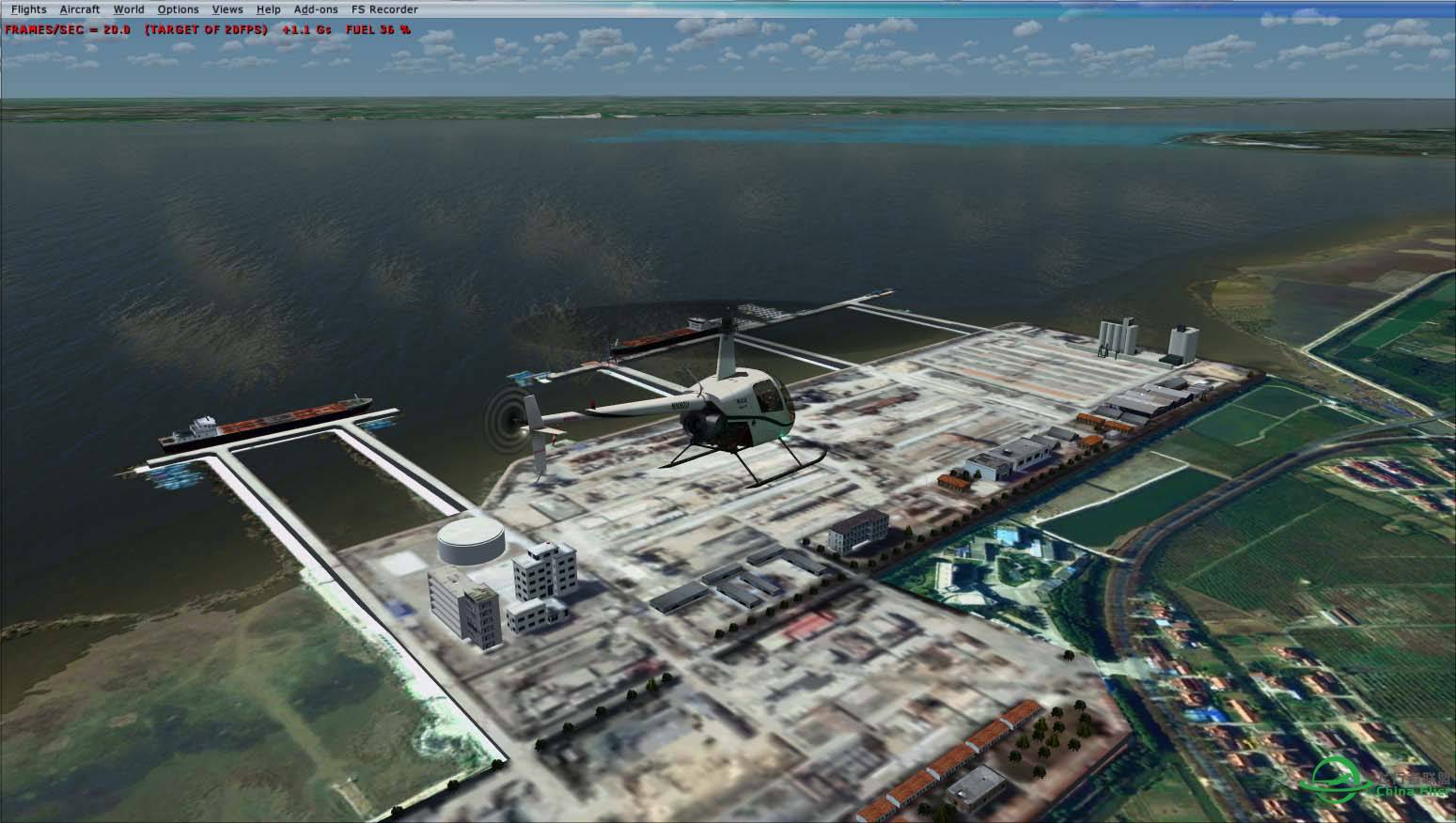 长兴岛地景的横沙岛海鸿村码头3D建模完成-140 