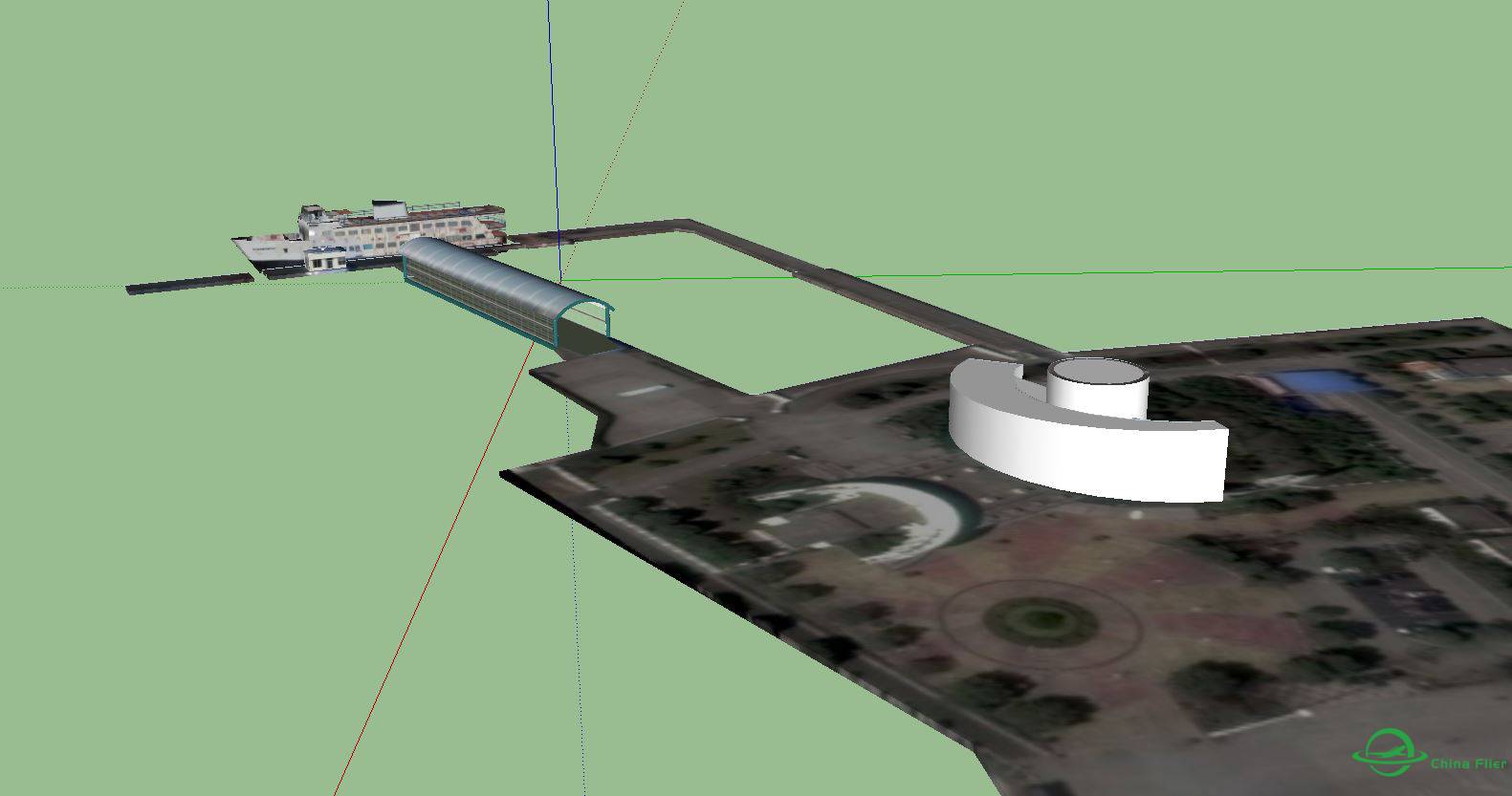 长兴岛地景的横沙岛客运码头开始建模(更新）-9998 