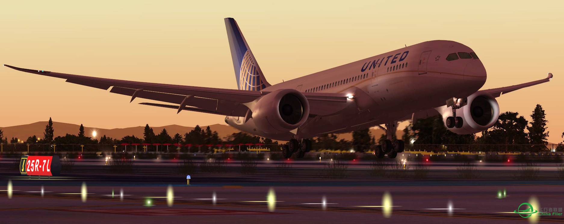 UNITED 787 LAX-7671 