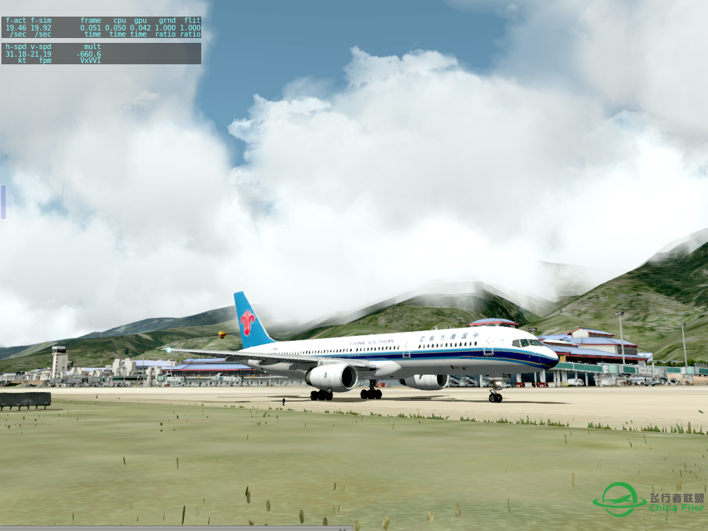 【X-Plane】B757 ZPLJ-VHHH-4460 