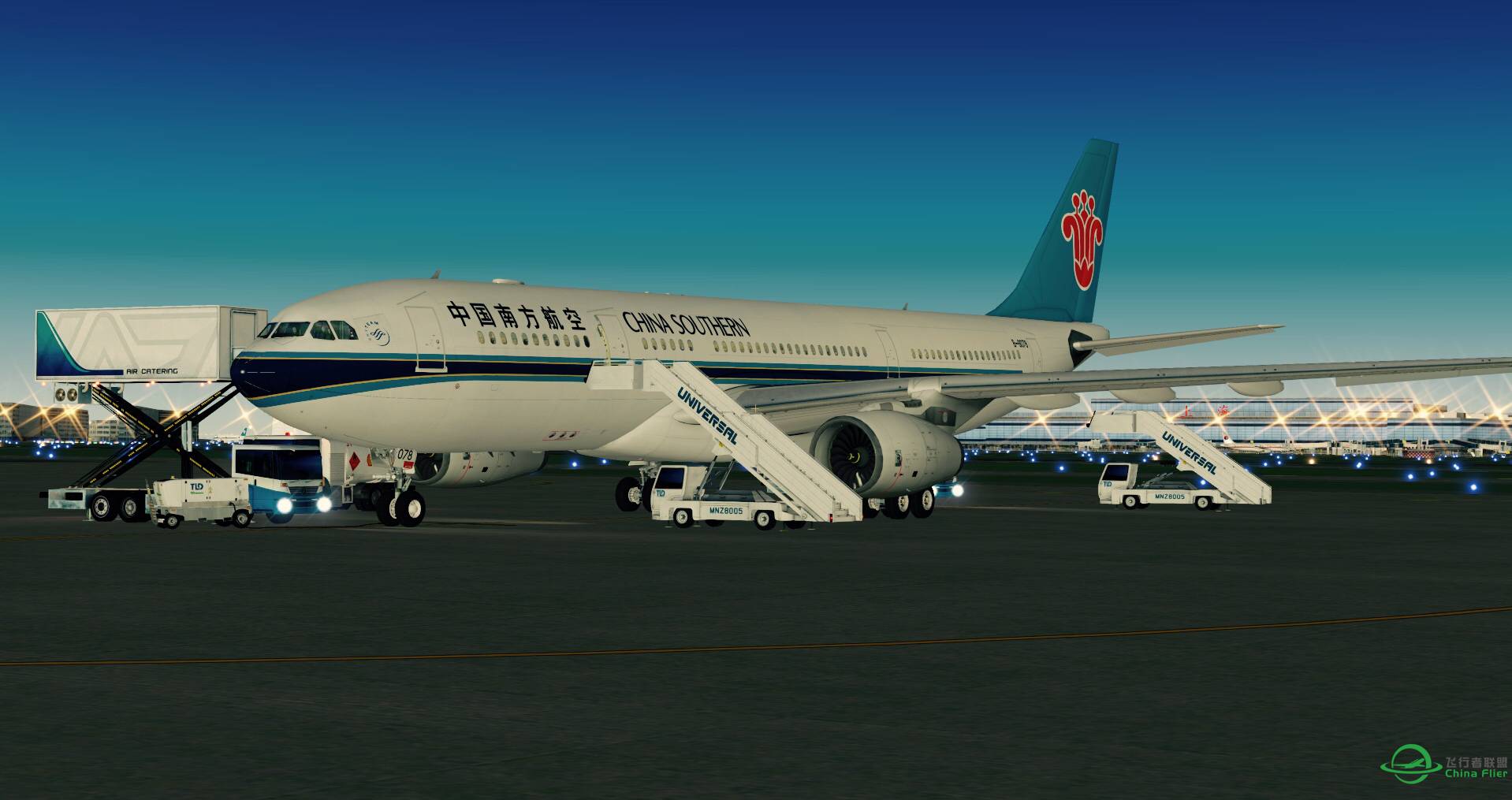 xplane10 空客330-3416 