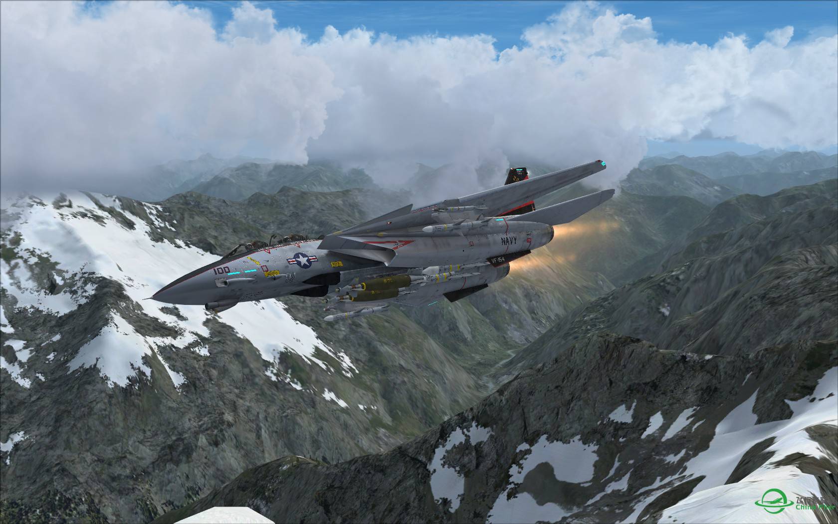 ORBX蓝色北美+Aerosoft F-14+REX-4809 