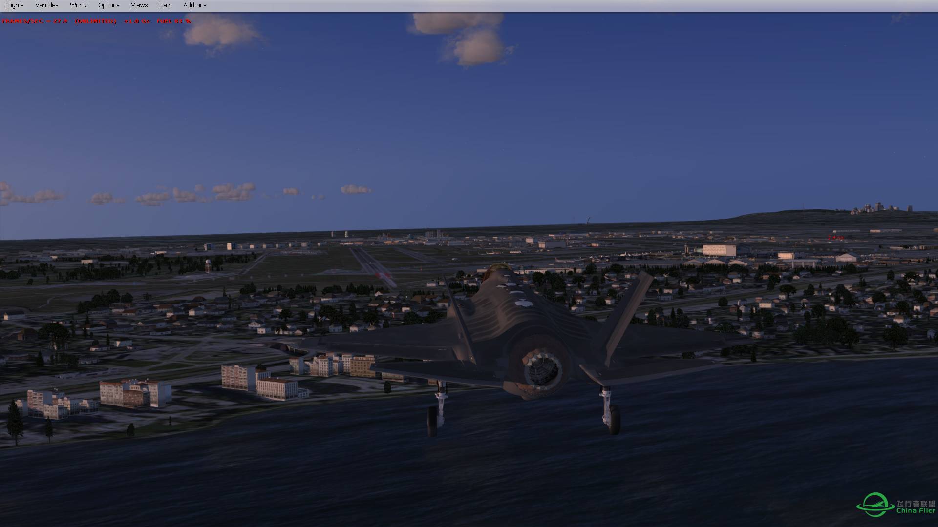 Prepar 3D 试飞，光影效果不错-1740 