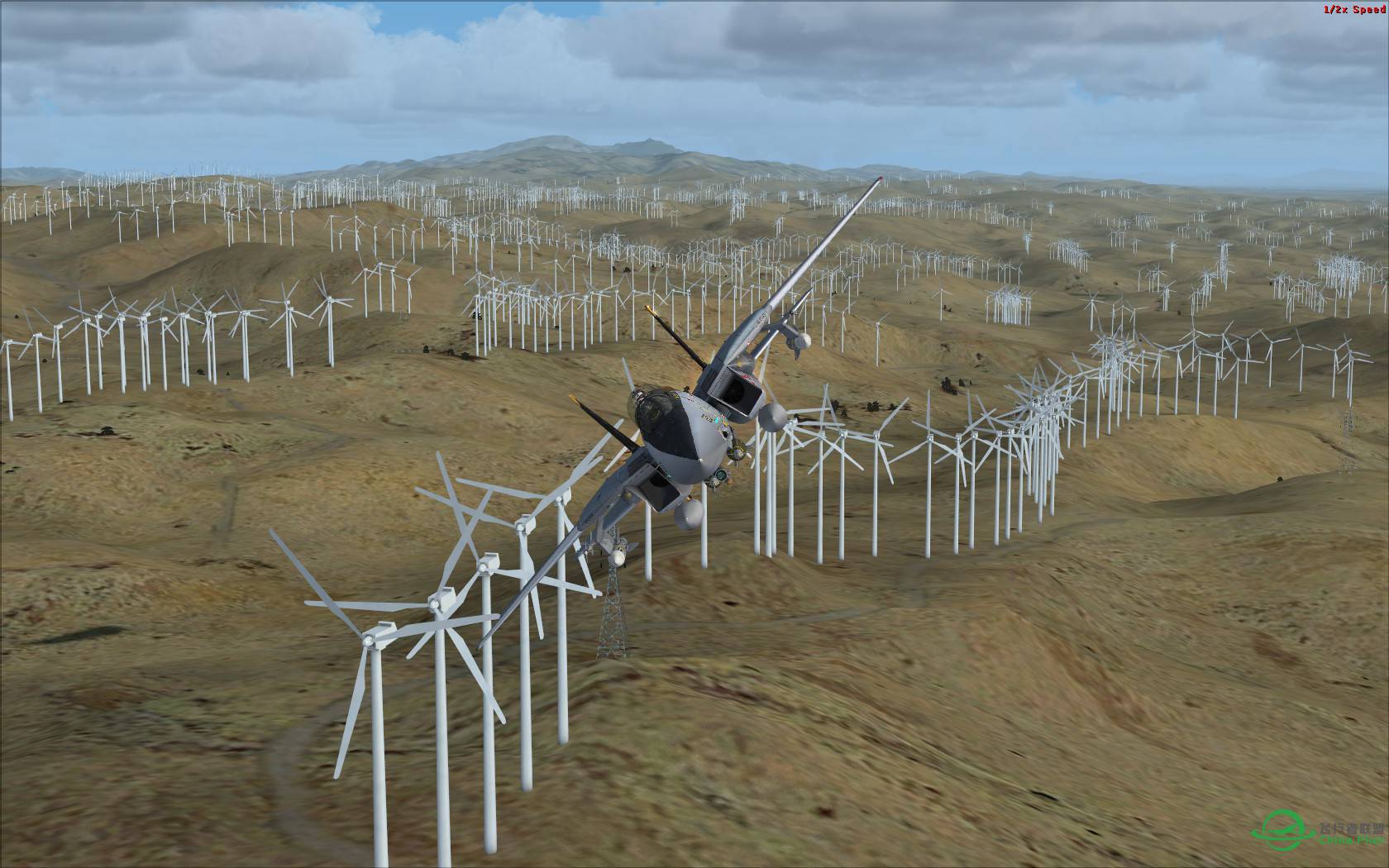 密密麻麻的风力发电场-4684 