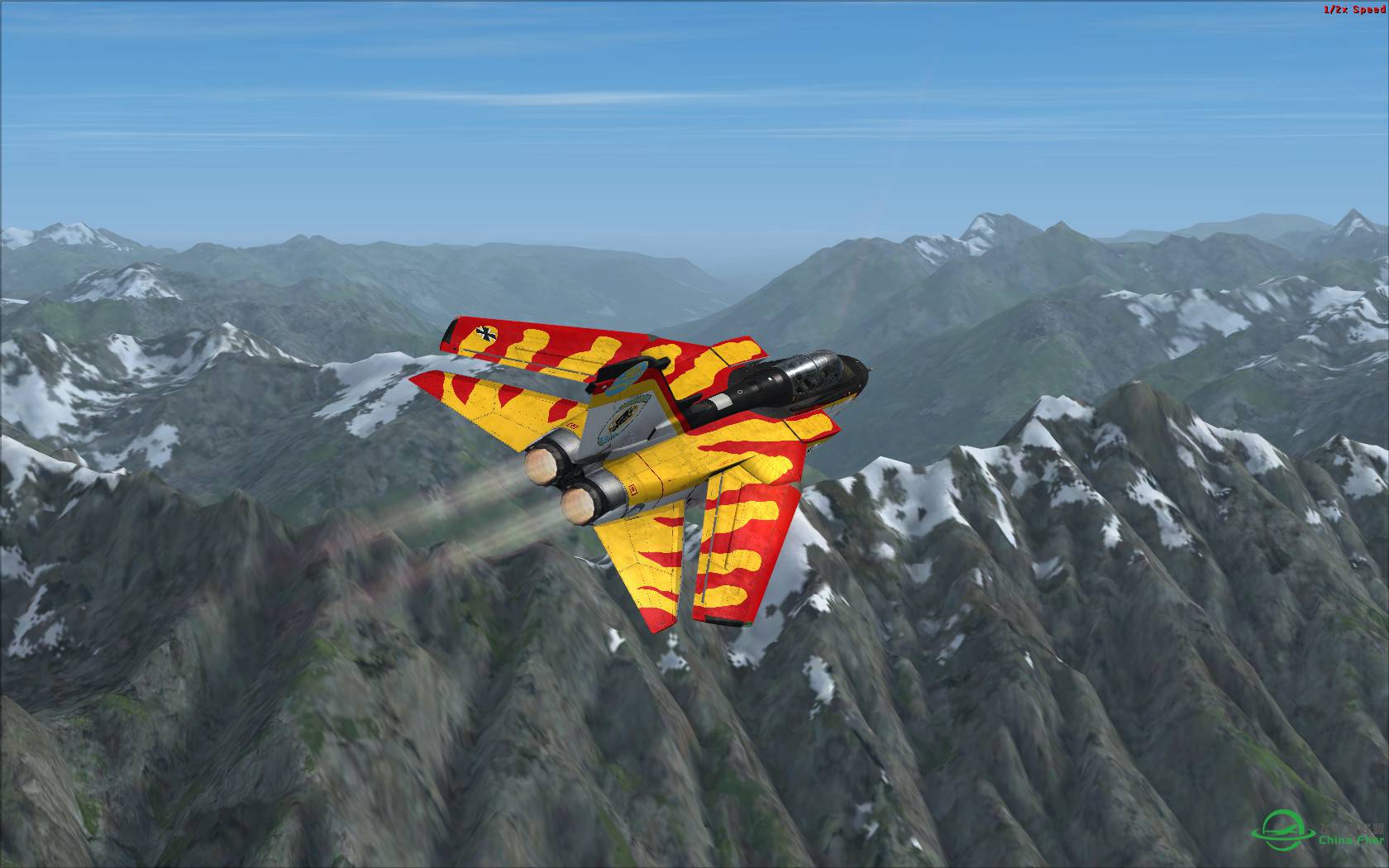 冰与火之歌:最新Just Flight狂风战机火红涂装与蓝色北美冰...-8772 