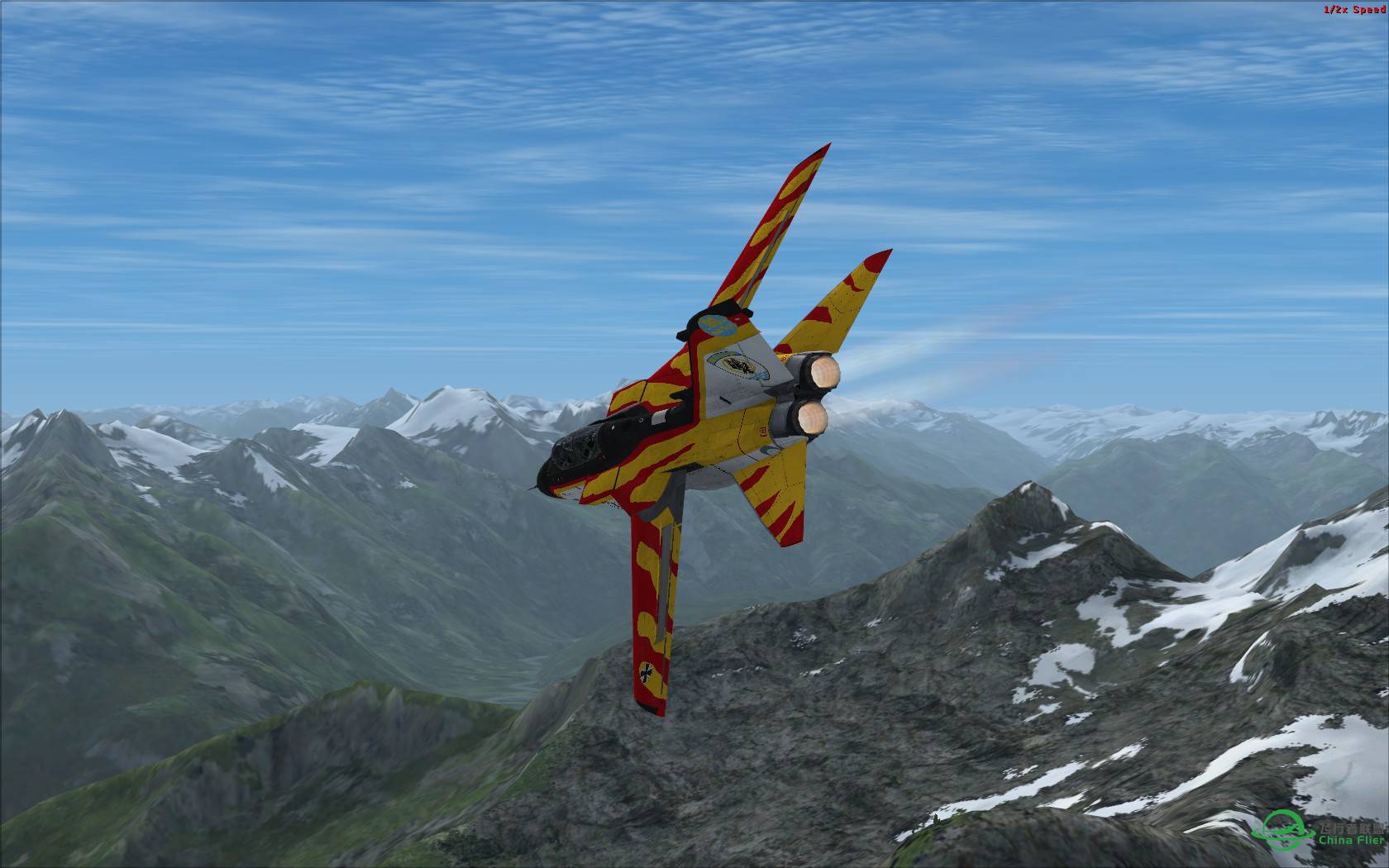 冰与火之歌:最新Just Flight狂风战机火红涂装与蓝色北美冰...-3202 