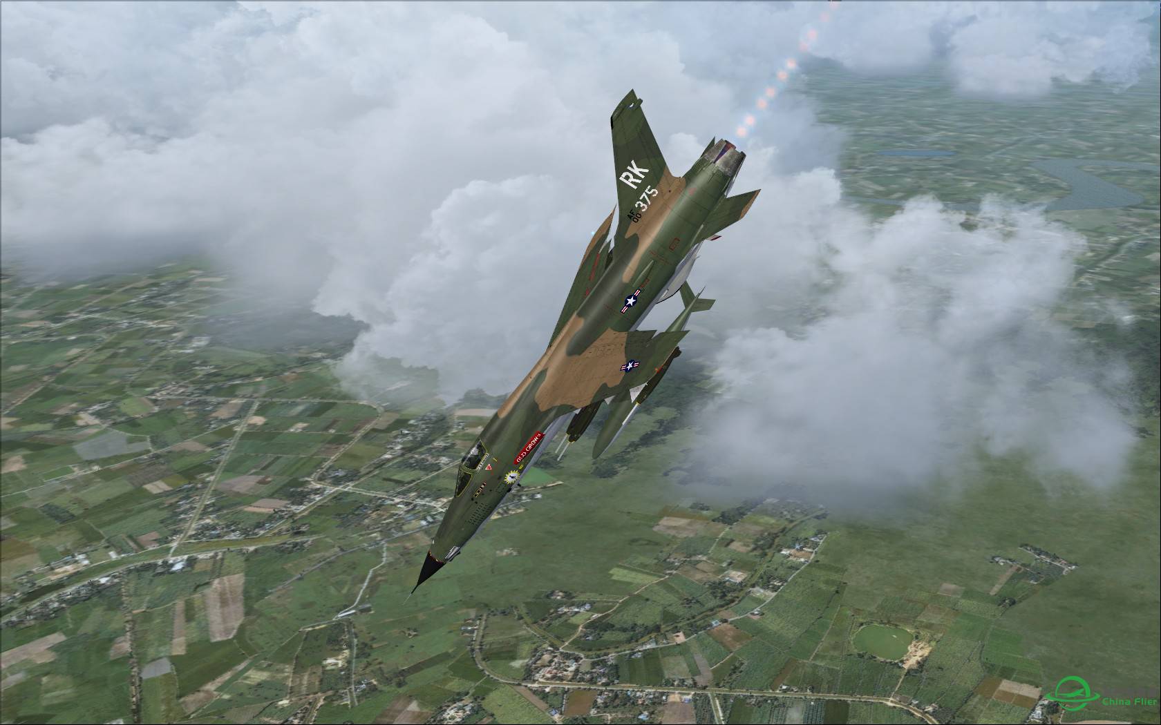 故地重游:越南内排机场起飞的F-105雷公战斗轰炸机-3194 