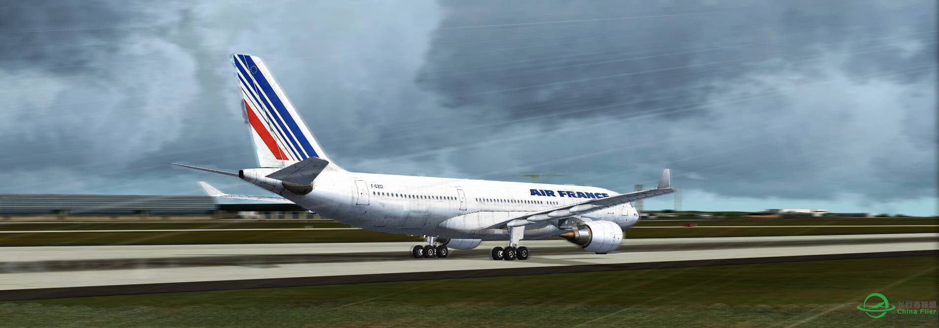 Airbus 330 take off-7455 