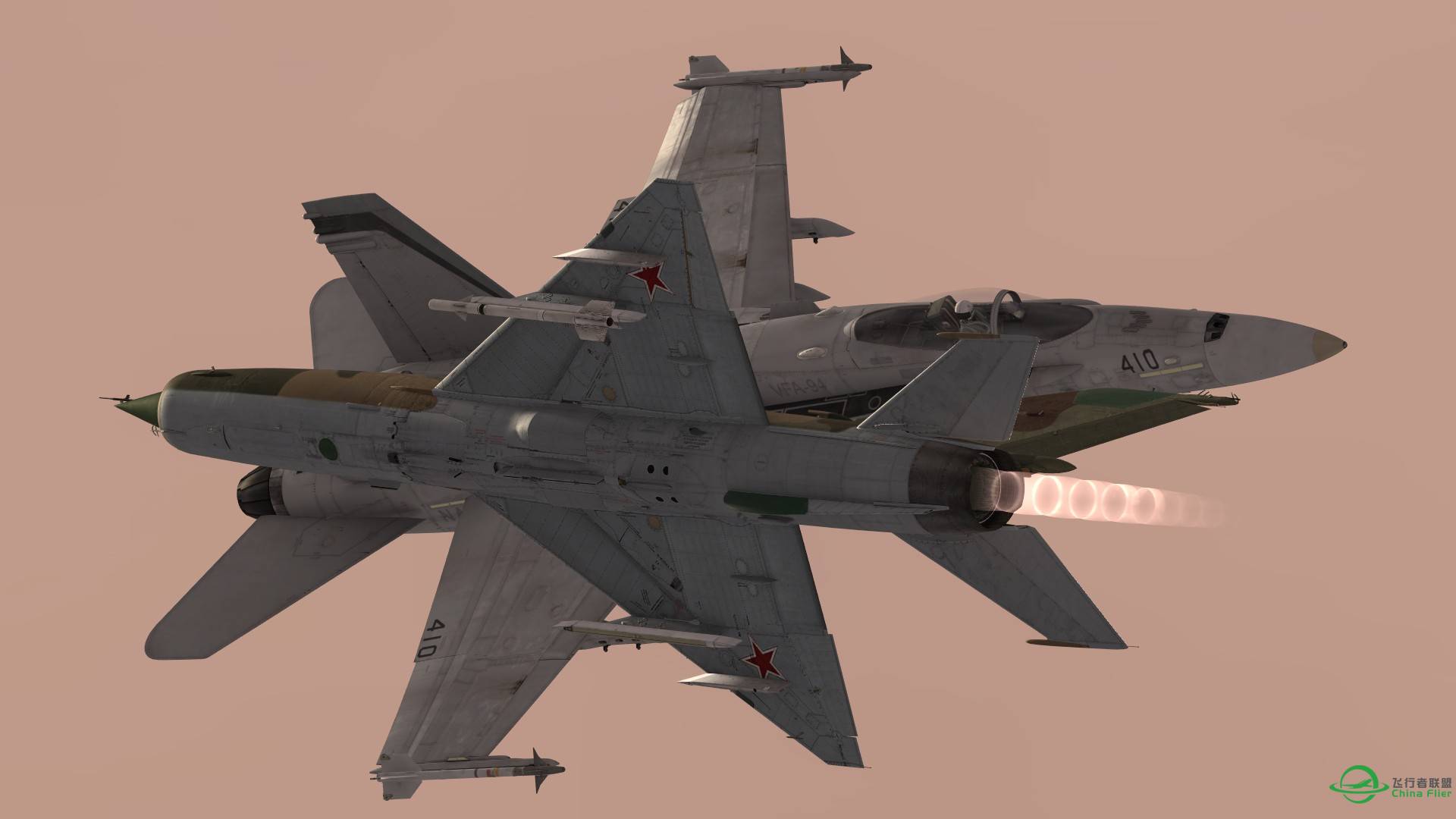 MiG-21Bis截击F/A-18C-6525 