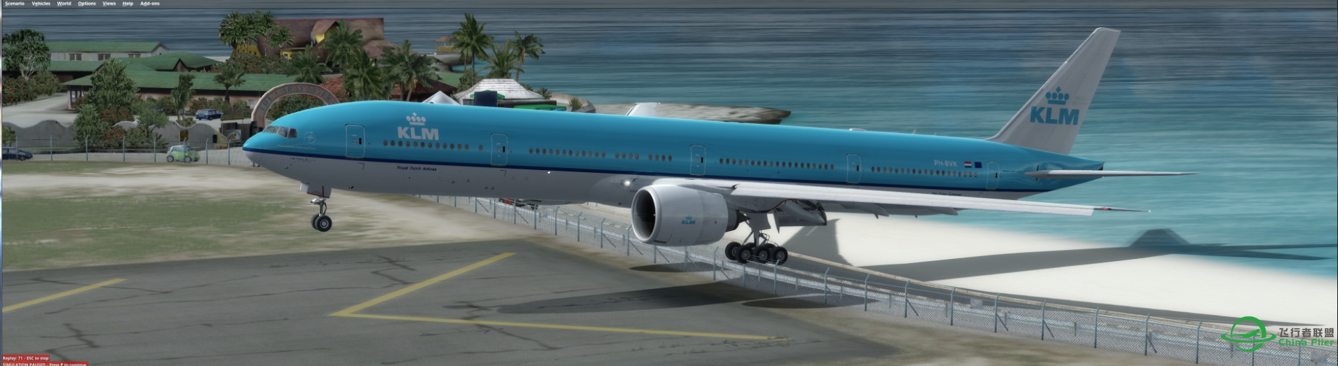 P3D v3 PMDG777测试-3550 