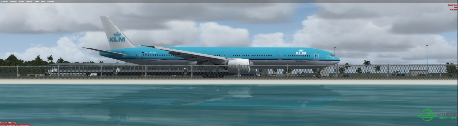 P3D v3 PMDG777测试-754 