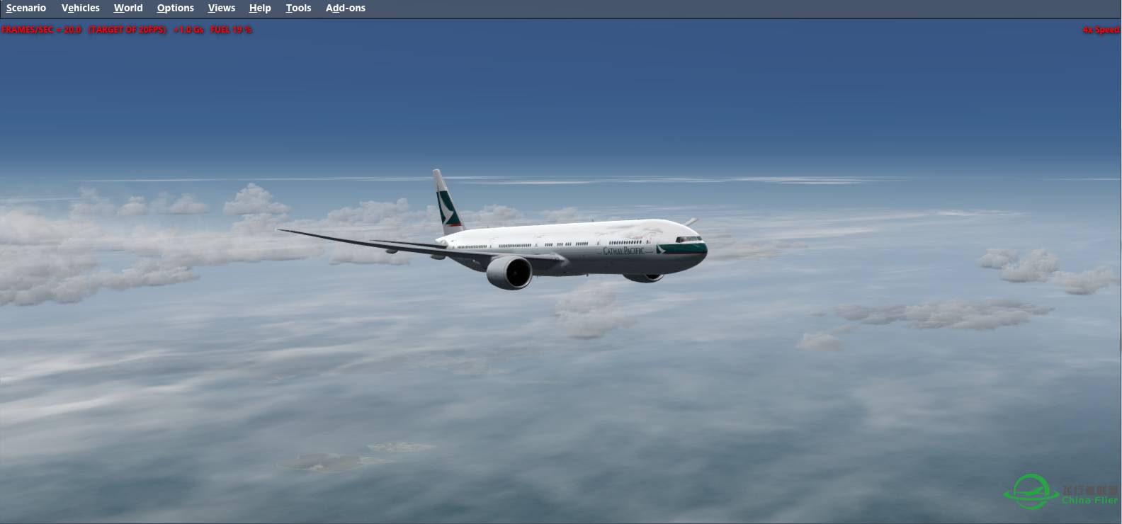 P3D V3 新加坡 --&gt; 香港 航线-1430 