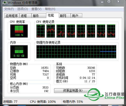 P3Dv3大家耗内存是多少？我是9G-2004 