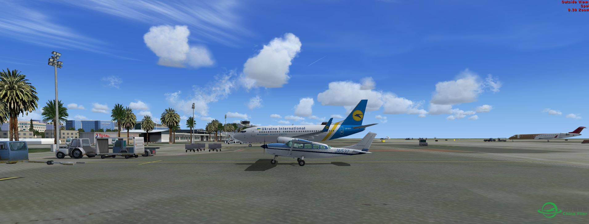 FSX Cessna C207 @法國尼斯海岸機場 LFMN-62 