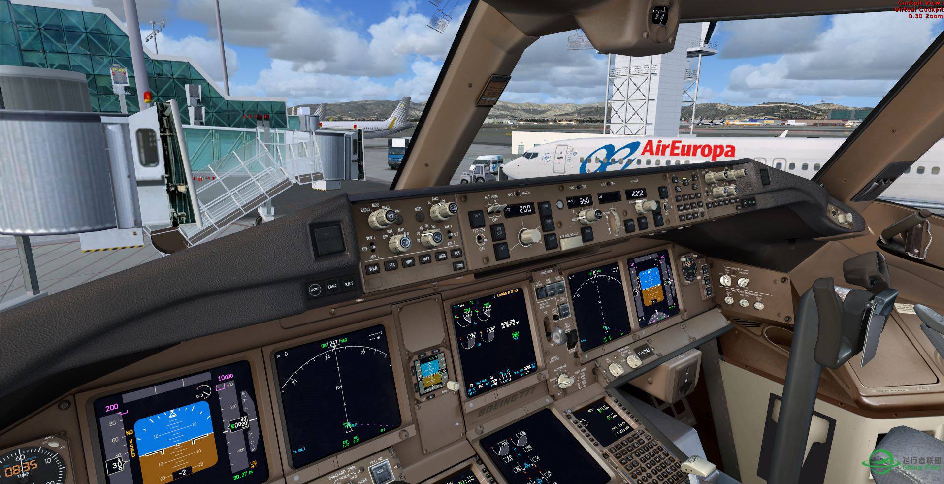 FSX LEBL B777 EVA B16725 new texture-1842 