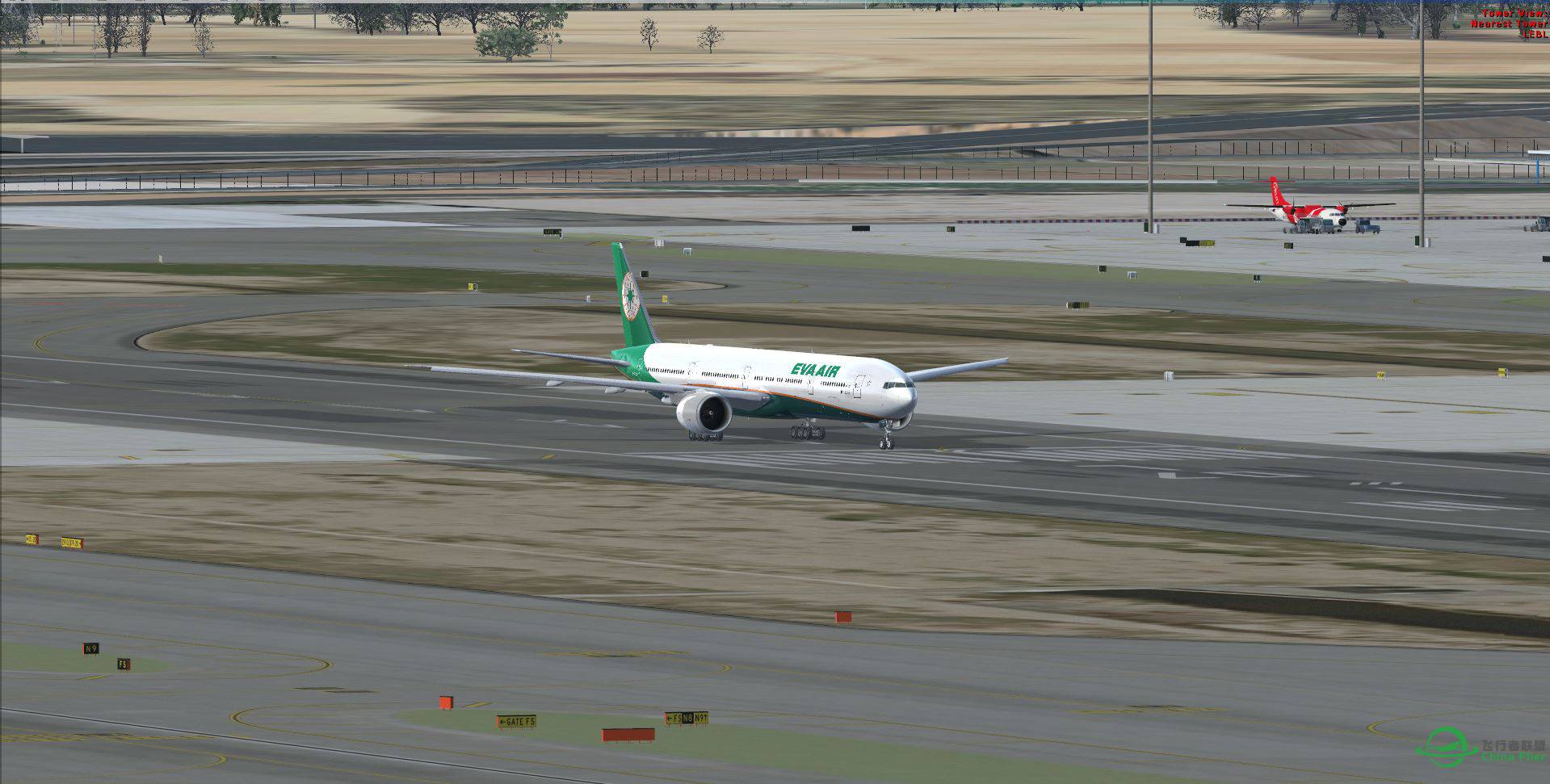 FSX LEBL B777 EVA B16725 new texture-6891 