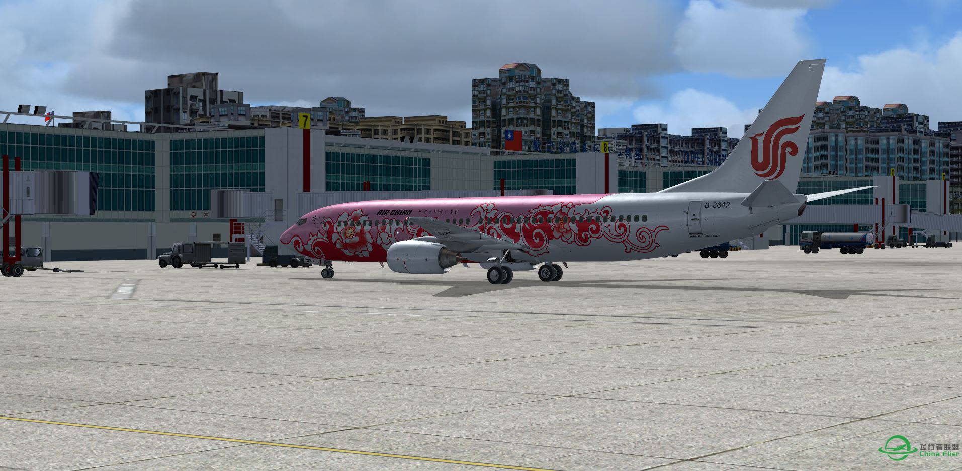 FSX AirChina  B2642 牡丹 @ RCSS-242 