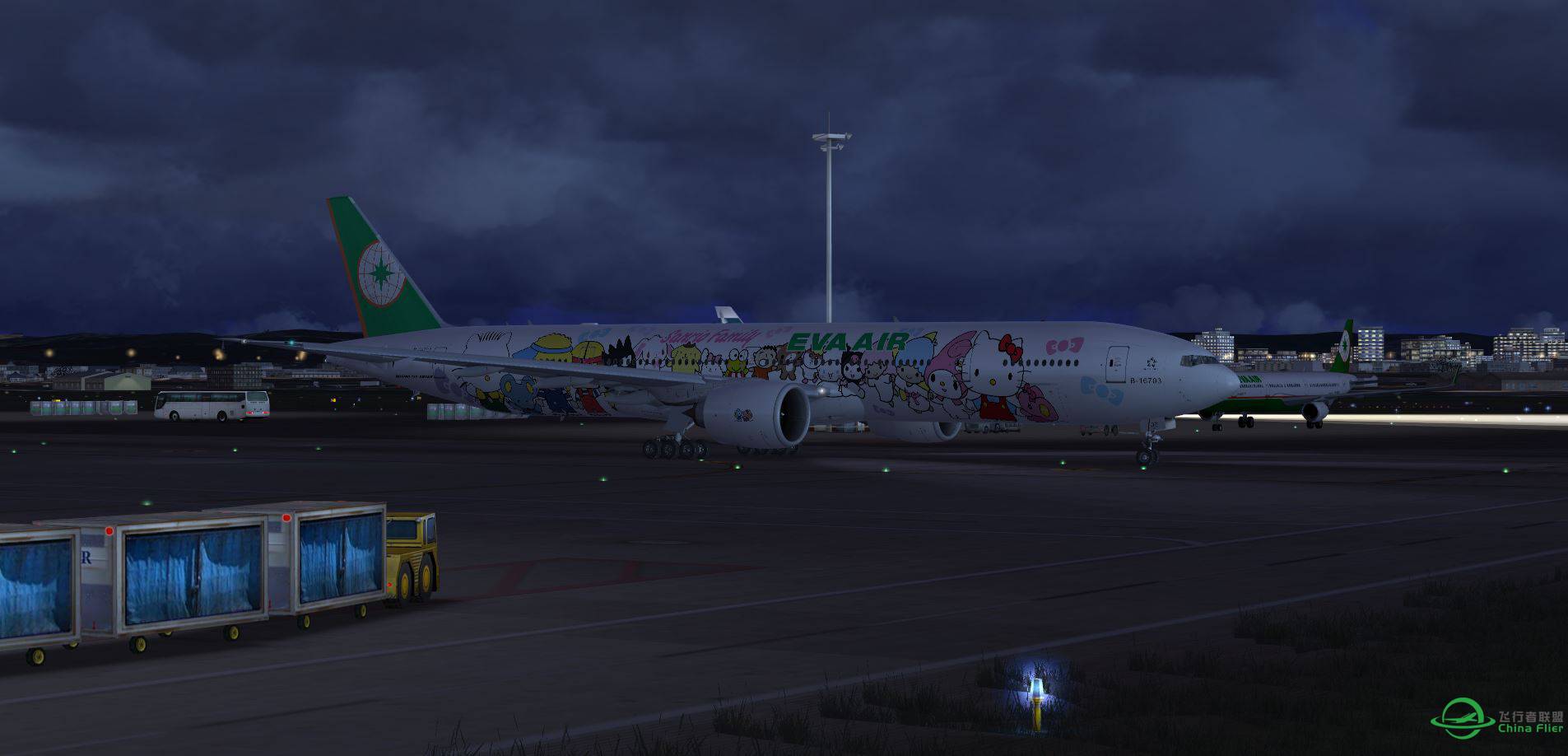 FSX RCTP with B777 EVA Kitty B16703-8391 