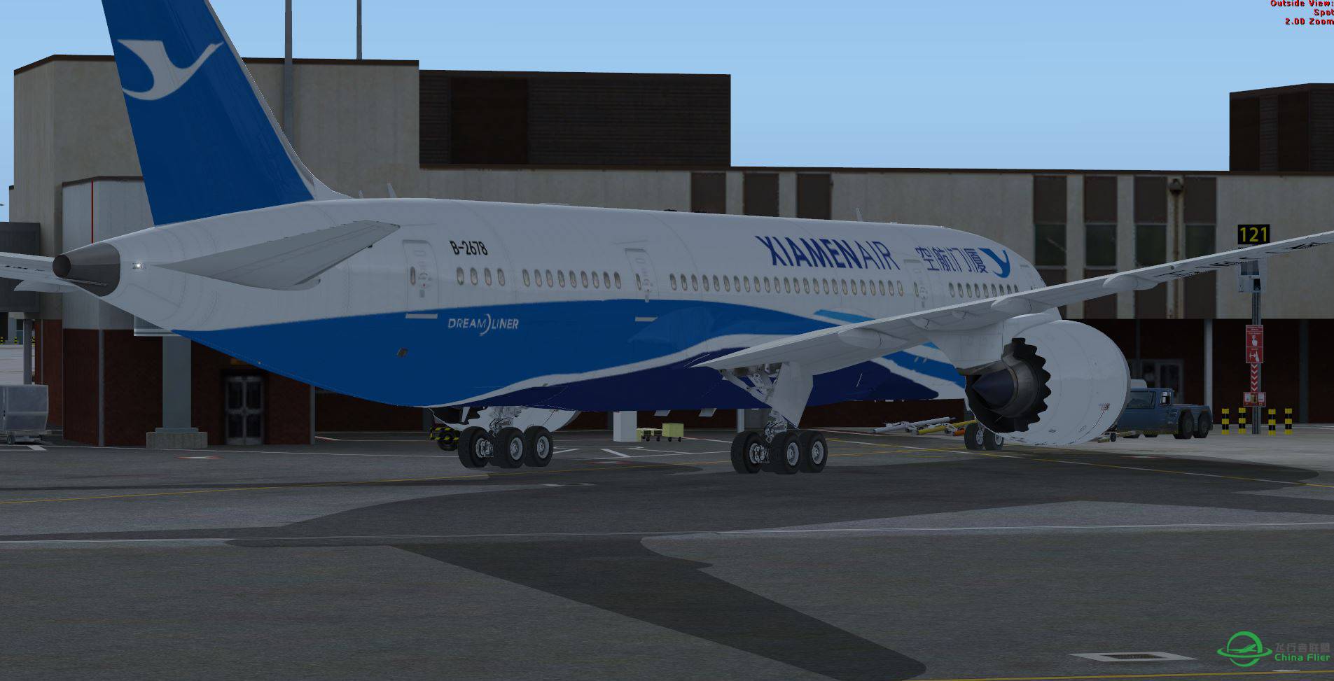 FSX EGLL with XIAMEN AIR b787-1475 