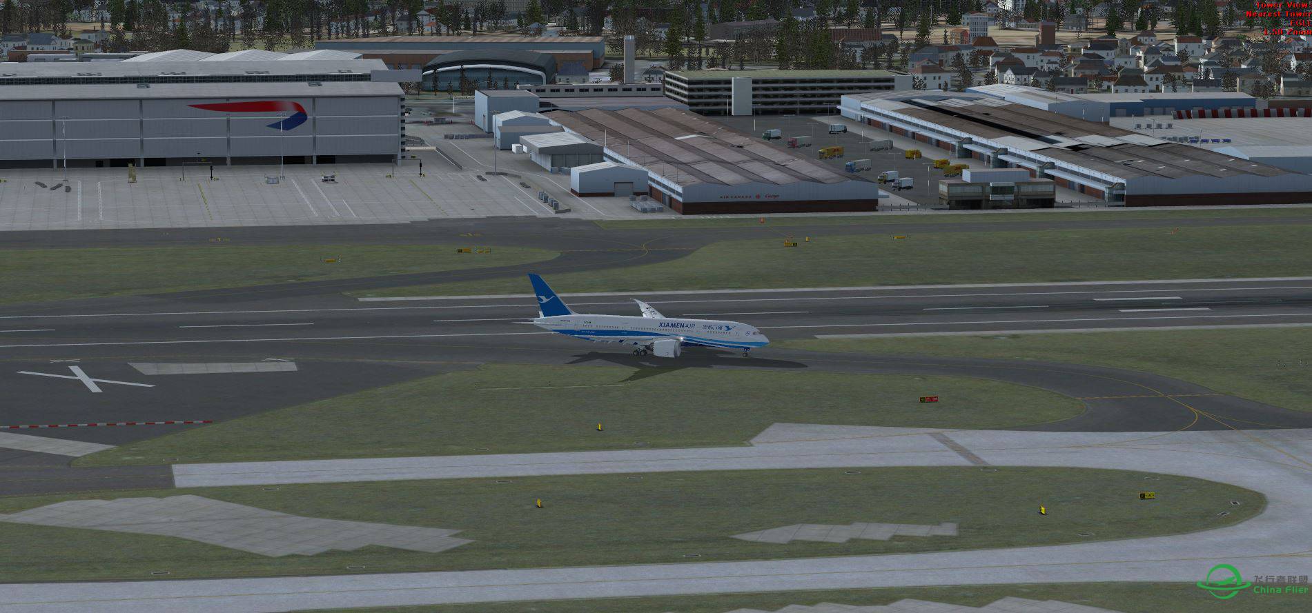 FSX EGLL with XIAMEN AIR b787-8079 