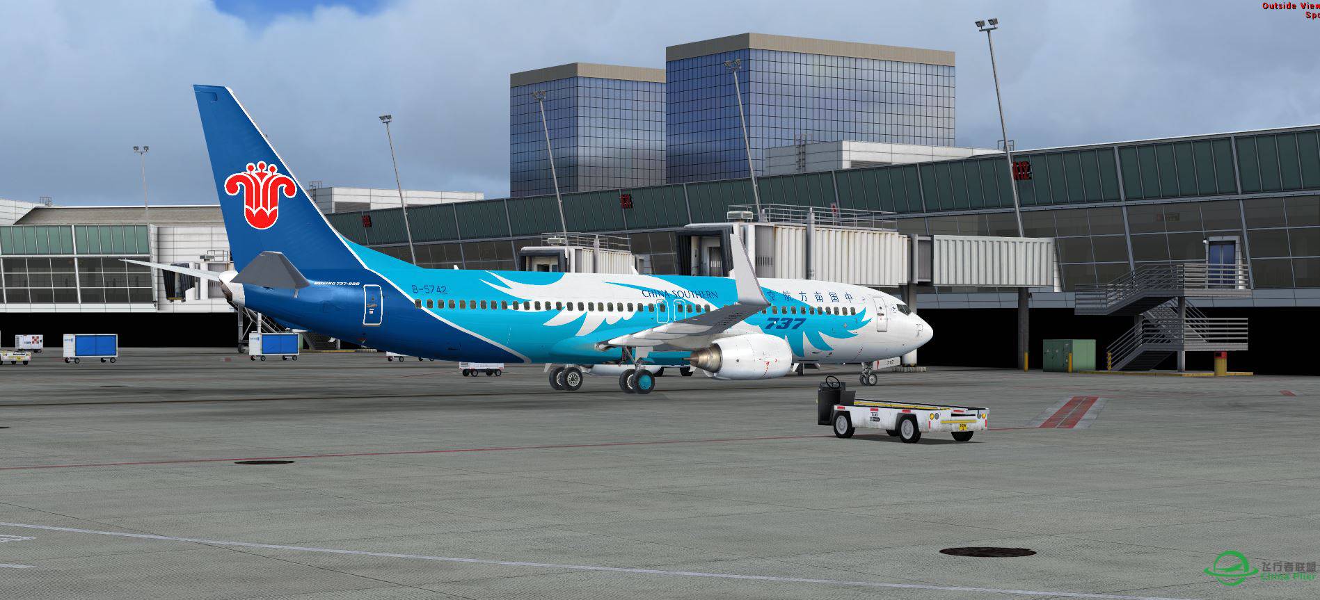 FSX ChinaSouthern B5742 @ KSEA-8135 