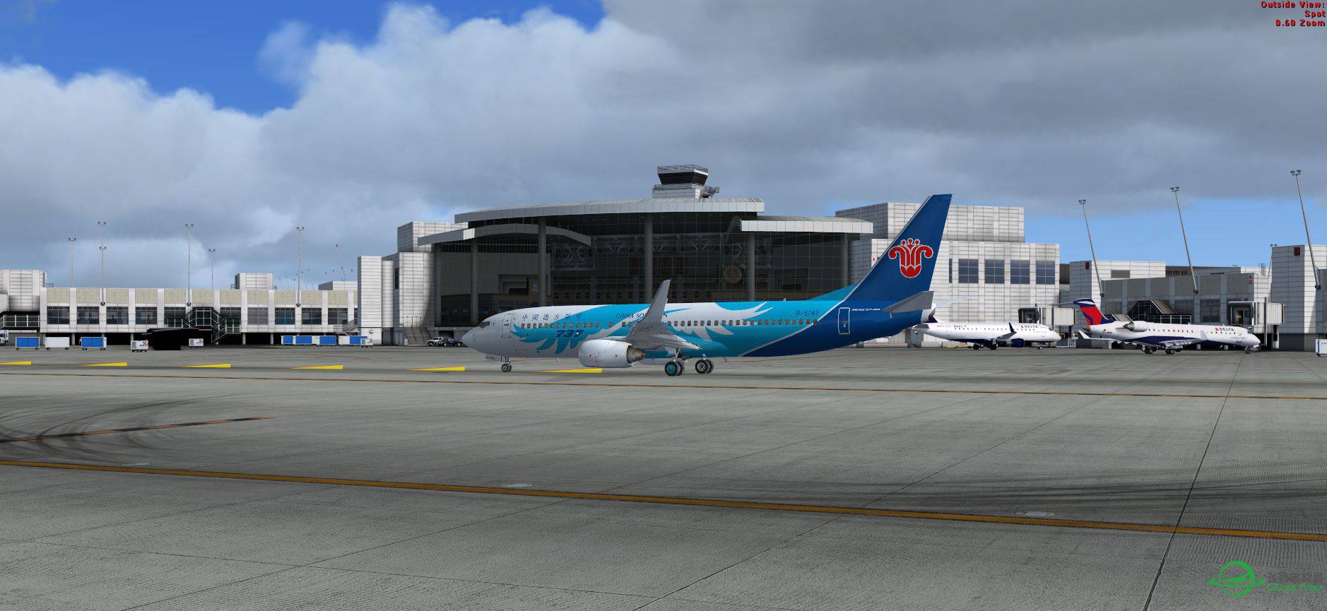 FSX ChinaSouthern B5742 @ KSEA-2183 