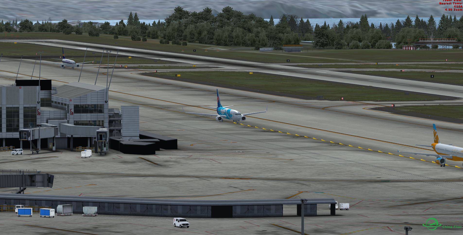 FSX ChinaSouthern B5742 @ KSEA-3362 