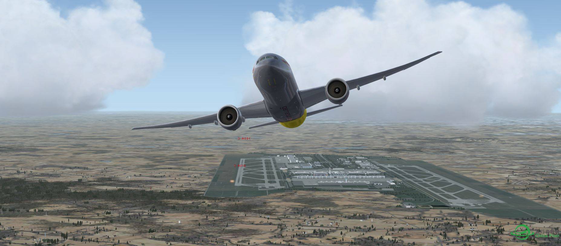 FSX EDDM with B777 Germanwings-7811 