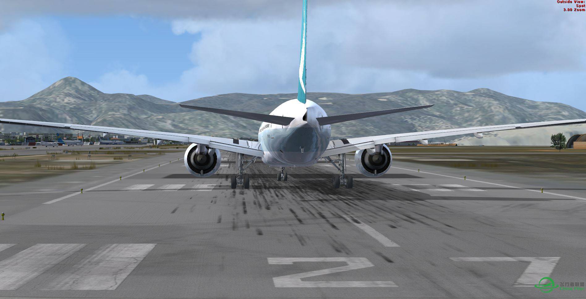 FSX B777 Cathay new texture @ LGIR-947 