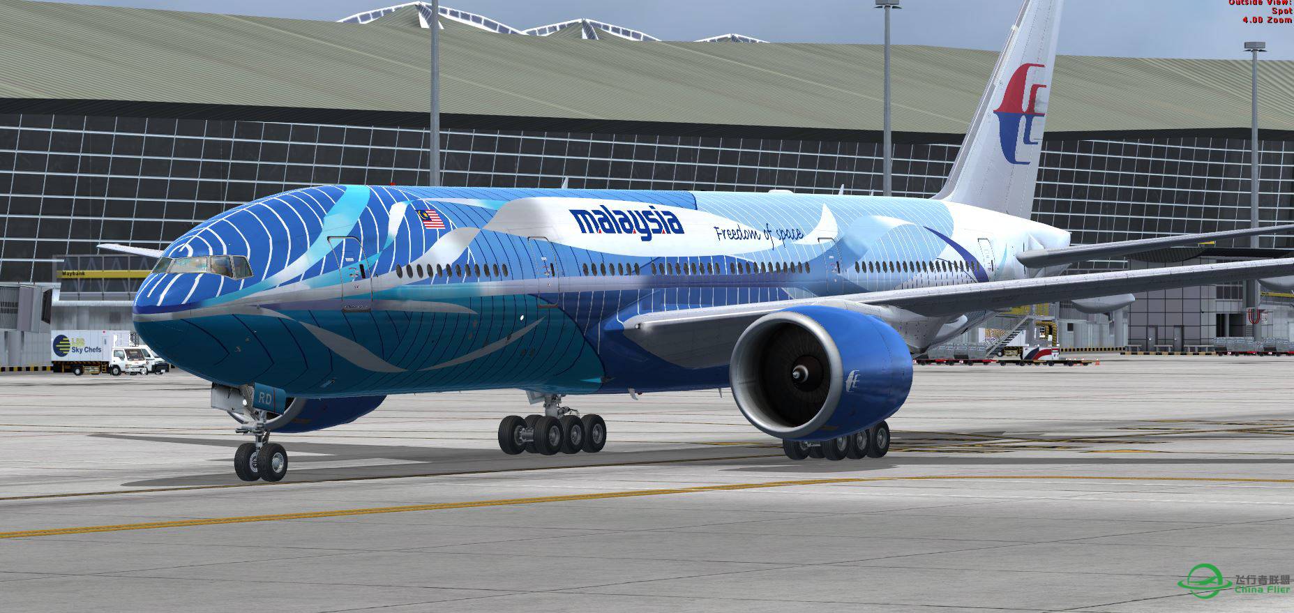 B777 Malaysia 9M-MRD blue @ WMKK-1498 