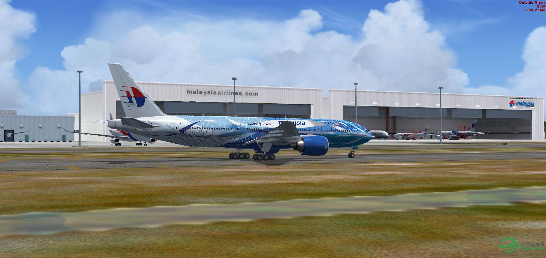 B777 Malaysia 9M-MRD blue @ WMKK-6770 