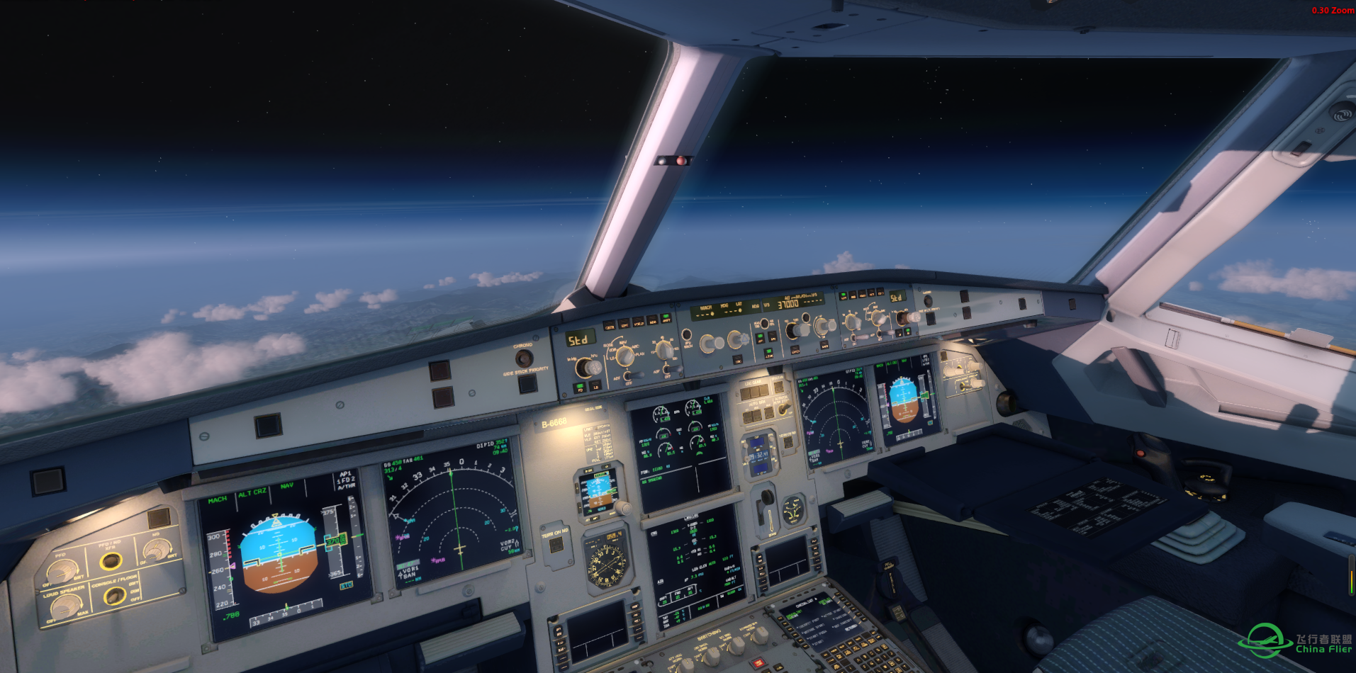 P3D V3 AS320 巡航中-7403 