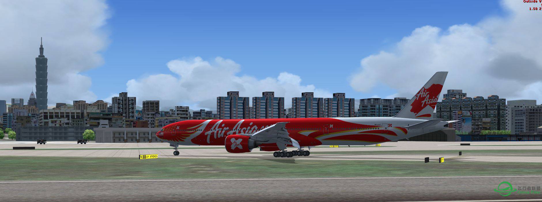 FSX B777 AirAsia @ RCTP-2211 