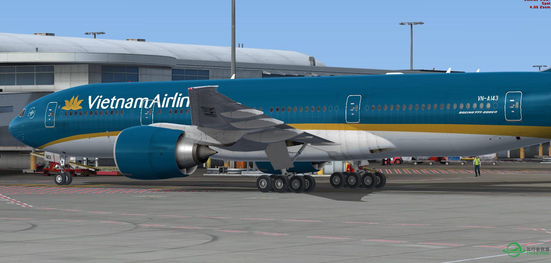 FSX B777 Vietnam @ YSSY-5355 