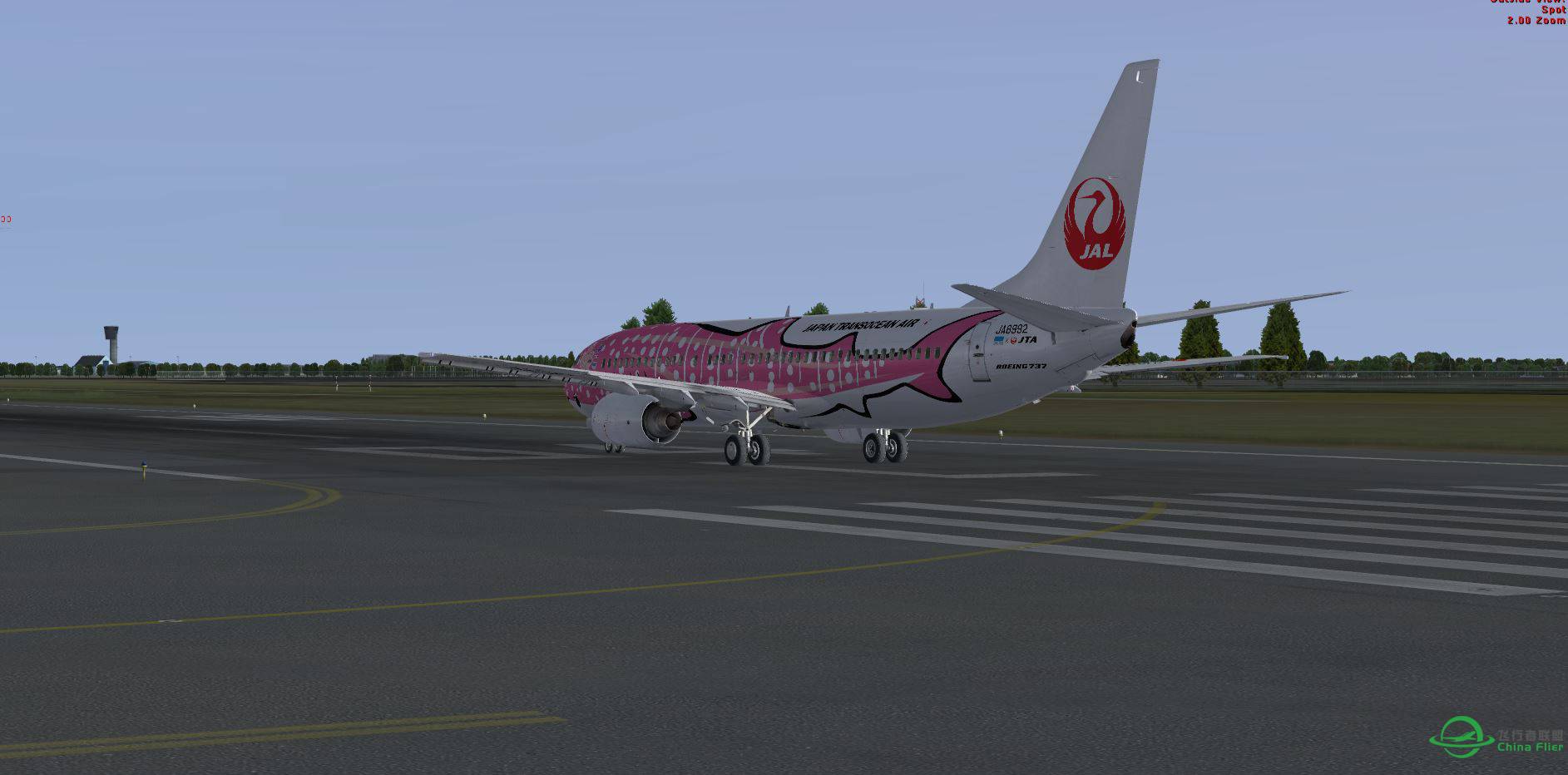 FSX B737 JAL 粉紅鯨 JA8992 @ ECKH-7619 