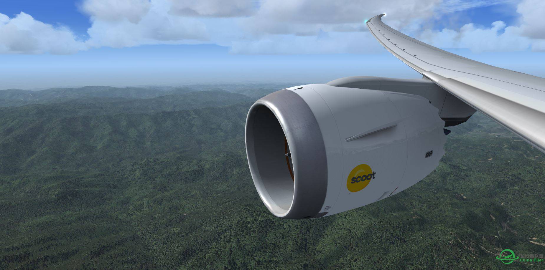 FSX B787 SCOOT @ KSQL-444 