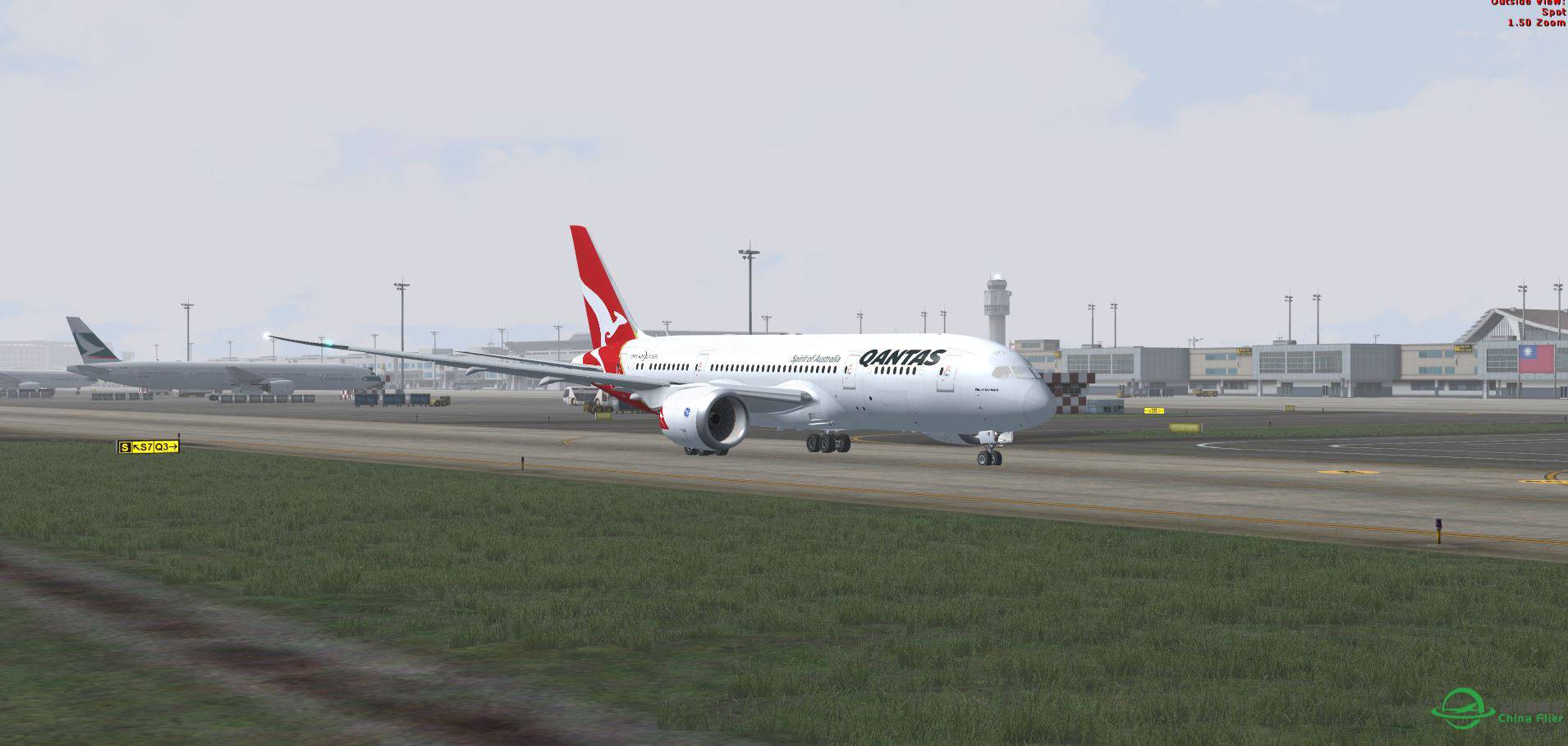 FSX B787 Qantas @ RTCP-9290 