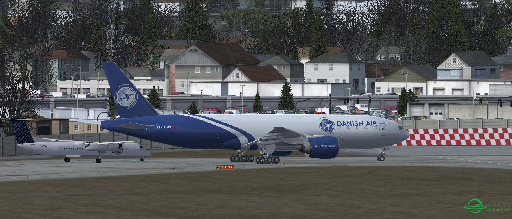 FSX B777 Cargo @ KMDW-1582 