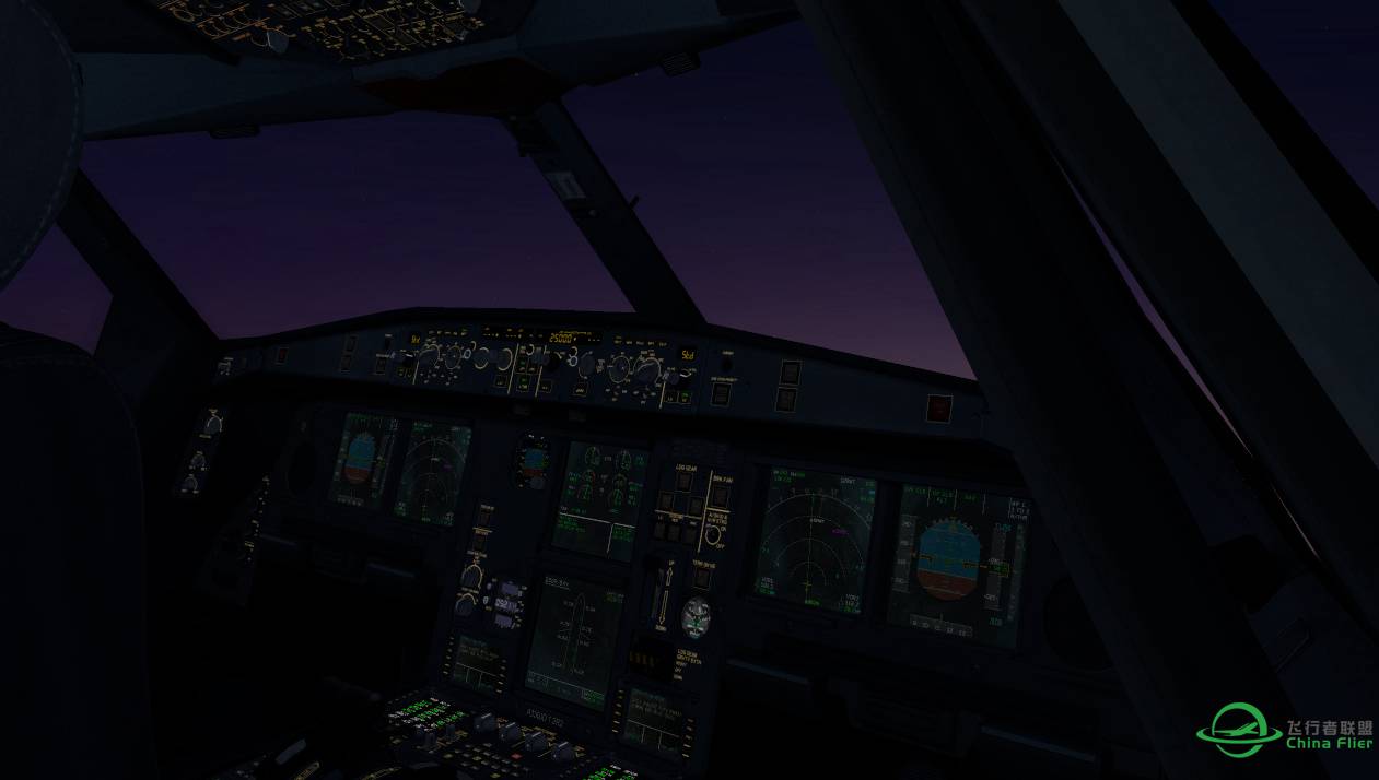 [xplane]A330黎明飞行-2542 