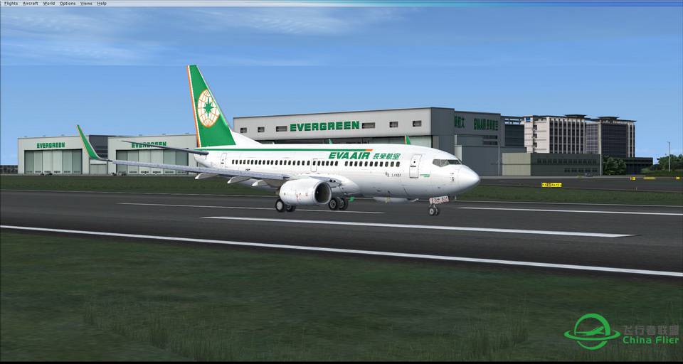 EVA OLD LIVERY PMDG 737-700 FROM RCTP TO RCSS 起降練習-4787 