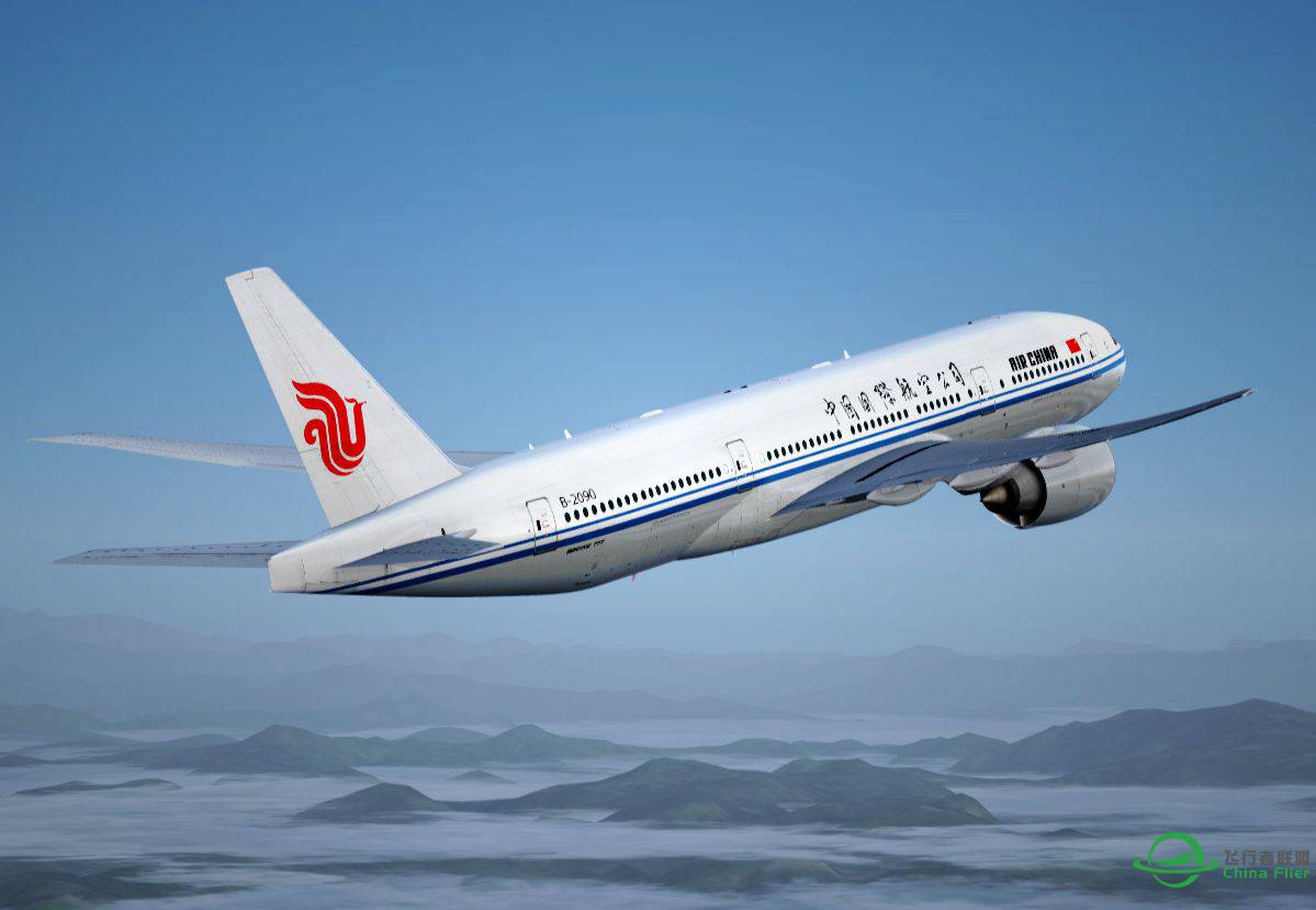 Air China Boeing777-200 北京-斯德哥尔摩-3307 