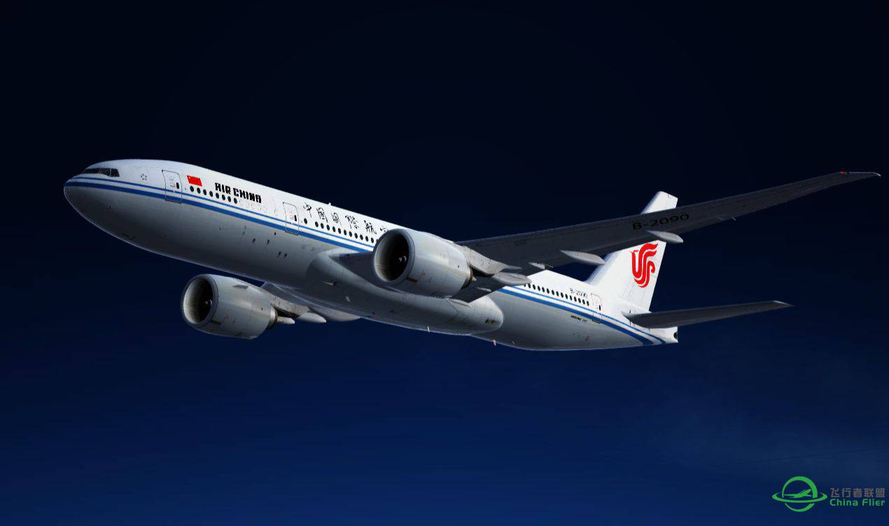 Air China Boeing777-200 北京-斯德哥尔摩-5750 