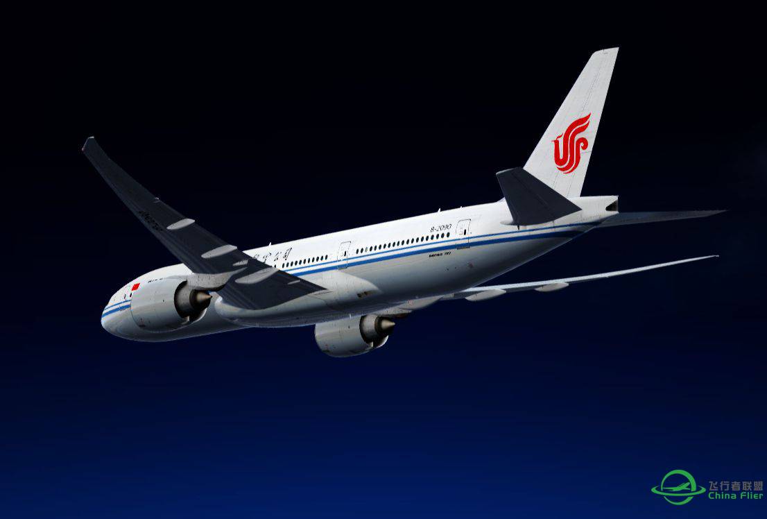 Air China Boeing777-200 北京-斯德哥尔摩-107 