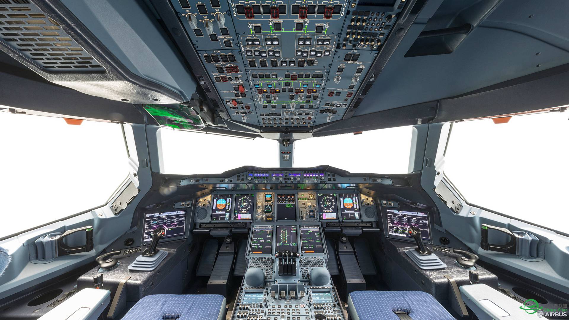 福利来了，空客A380 驾驶舱高清摄影图！-6549 